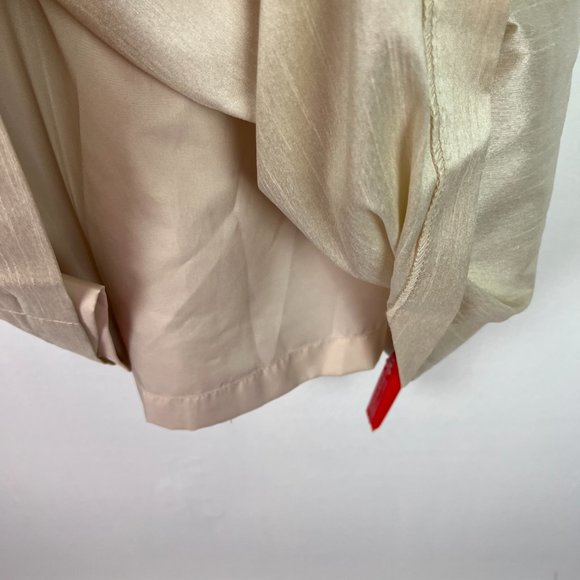 NWT Alfred Sung Dupioni Sleeveless Short Cocktail Dress with Bow Size 2 D626 - Picture 5 of 15